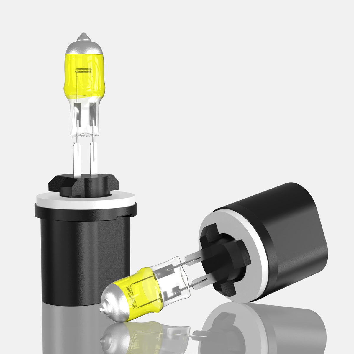 880/884/885/890/892/893/899 - 3000K Super Yellow Halogen Headlight Bulbs, Packs of 2