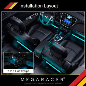 RGB Interior Vehicle Light - USB-A